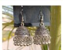 Antique Round Silver Jhumkay