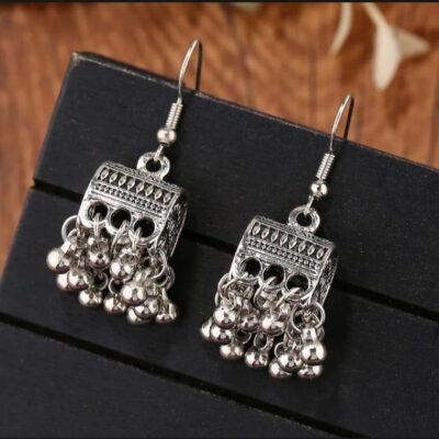 Silver Booti Jhumki (Small)