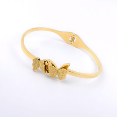 Golden Shimmery Butterfly cuff