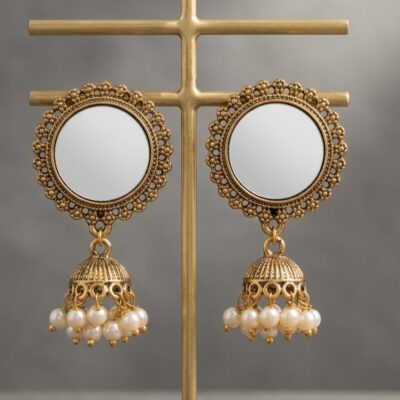 Mirror Jhumkay (Small)