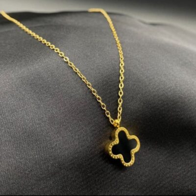 Luxury Black Clover Chain