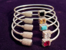 Silver Zircon Minimalist Handcuff