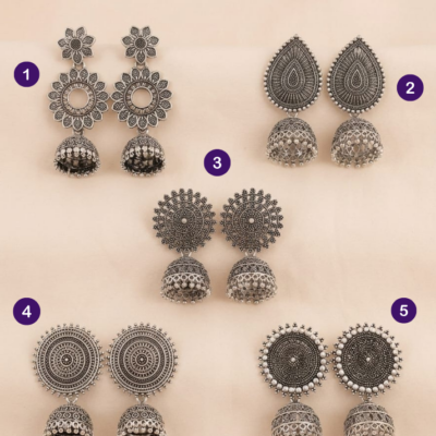 Antique Silver Jhumaky (small)