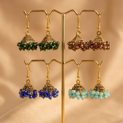 Triangle Golden Glossy Jhumkay (small)