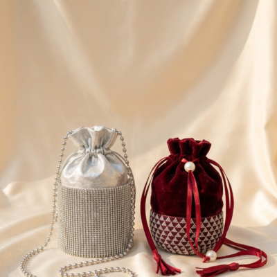 Silk Zari Festive Potli Bag